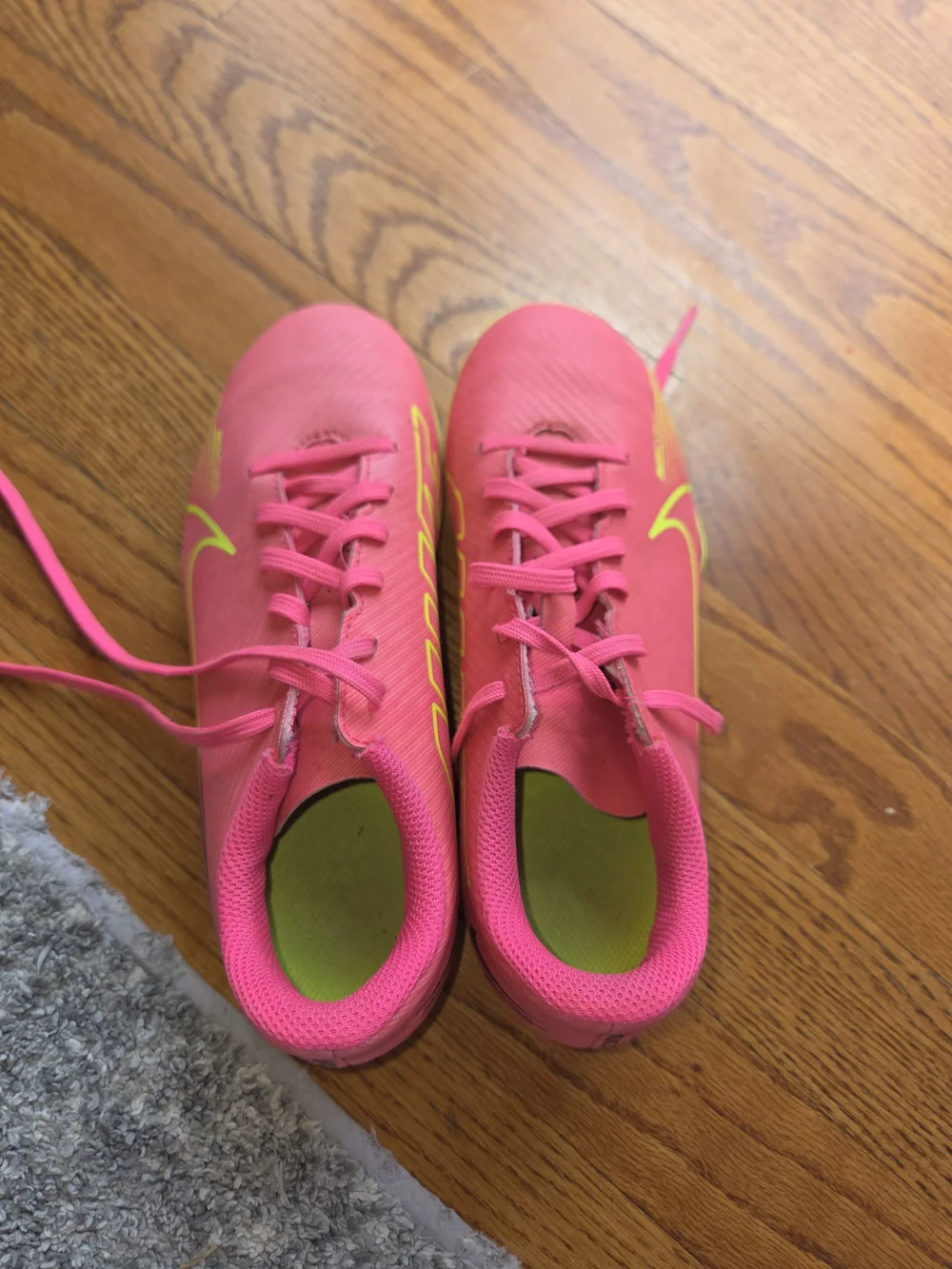 Nike Mercurial Kids Soccer Cleats - Pink/Neon Yellow